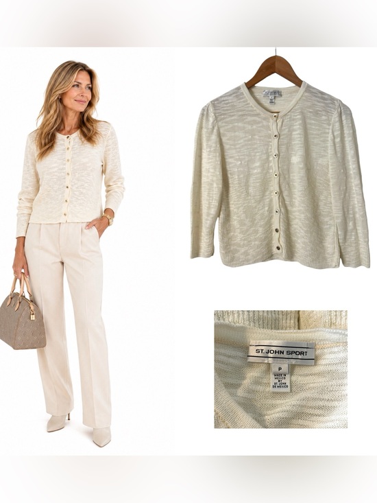St. John Sweaters - St John Sport Burnout Cardigan